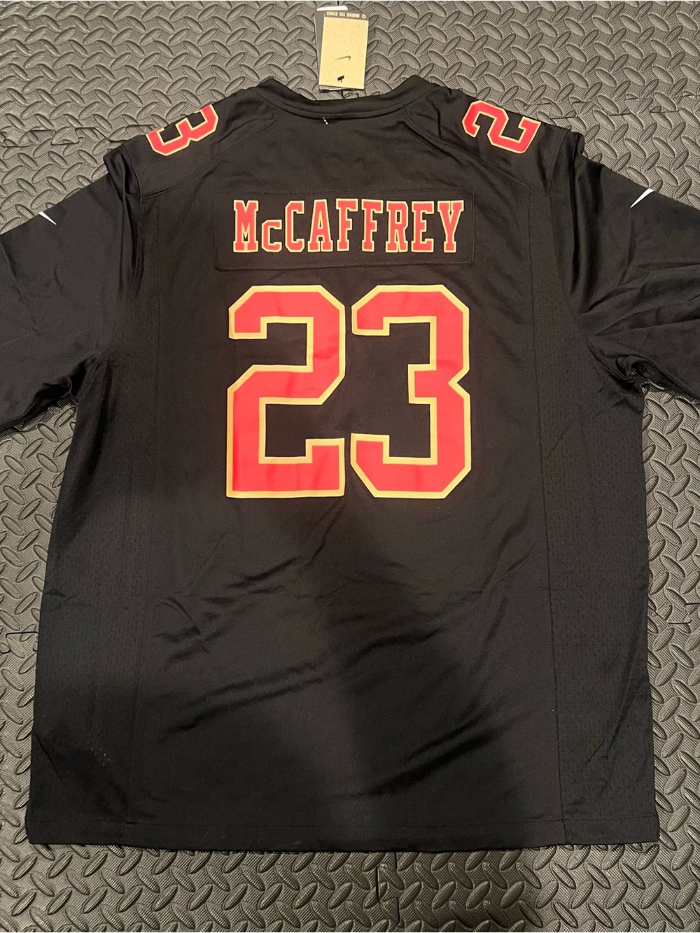 Nike Christian McCaffrey 49ers Super Bowl LVIII Carbon Jersey Size XXL